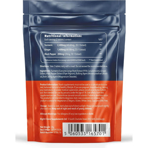 Turmeric Tablets 4000Mg per Serving (2400Mg Turmeric, 1400Mg Ginger, 200 Mg Black Pepper) | 180 High Strength Curcumin Tablet Supplements| Vegan and Gluten Free | UK Made