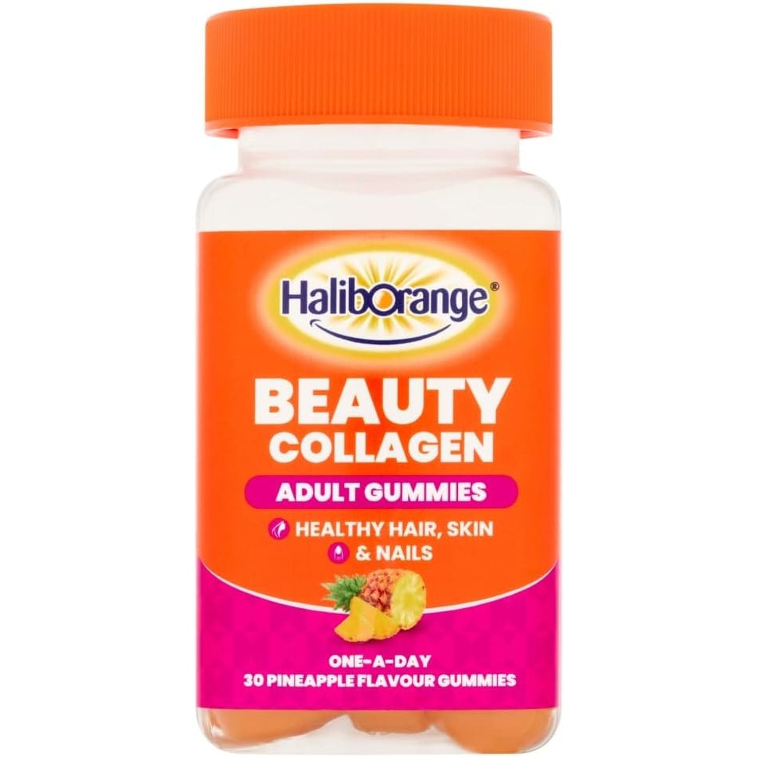 Haliborange Adult Beauty Collagen Gummies - 30 Pineapple Gummies