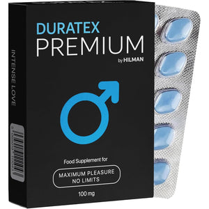 DURATEX Premium | Blue 10 Tablets | Ultra Strong 100Mg | Enhanced Stamina Firm Performance | Herbal Food Supplement | Fast Acting | Ginseng | Energy and Stamina Support | Made in UK