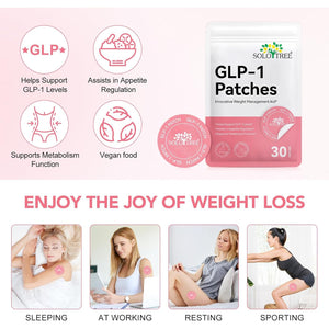 Glp-1 Patches Natural Ingredients Patch, Gentle and Soothing Glp 1 Supplement (30PCS)
