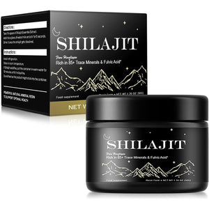 Shilajit Resin - Maximum Potency Natural Organic Shilajit Gold Grade 50G with Fulvic Minerals & Humic Acid, Strength & Stamina Booster for Men and Women, Vegan (Pack of 1)