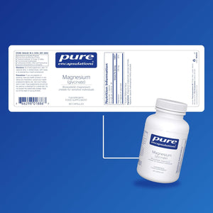 Pure Encapsulations Magnesium Glycinate 120Mg - Bioavailable Magnesium Chelate Tiredness and Fatigue Supplement - 90 Capsules