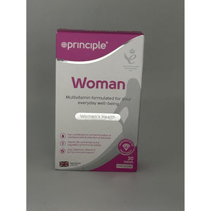 Principle Woman Multivitamin – 30 Tablets | One-A-Day Supplement for Women | with Iron, Folic Acid, Vitamin D & B12 | Supports Energy, Immunity & Hormonal Balance | Made in the UK