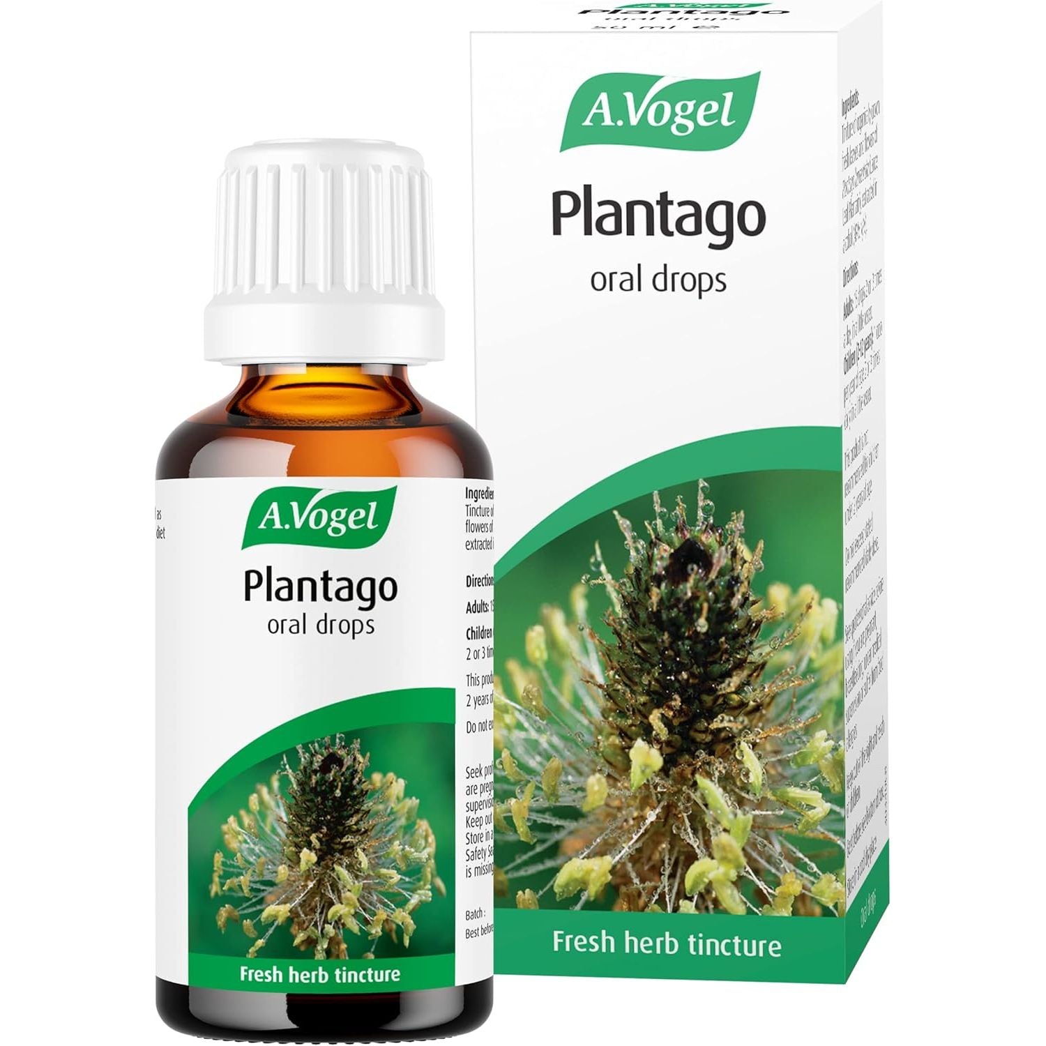 A.Vogel Plantago Drops | Organically Grown & Freshly Harvested |Suitable for Adults & Children from the Age of 2 | Suitable for Vegans | 50Ml
