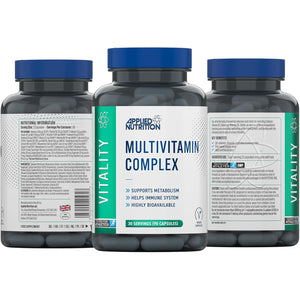 Applied Nutrition - Multi-Vitamin Complex - Advanced Formula - Best Nutritional Support - Best Cognitive Function - Optimal Health Boost (90 Capsules)
