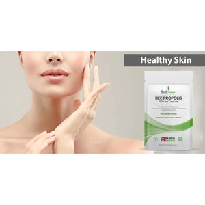 Bodygenix Bee Propolis Capsules - 1000Mg Antioxidant Antibiotic Boost Immune System Natural Food Supplement - 60 Caps 2 Month Supply