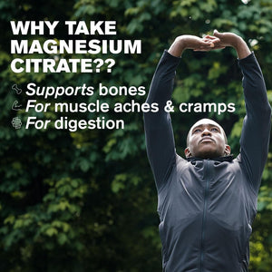 Daily Magnesium Citrate 400Mg of Elemental Magnesium | Support Healthy Bones and Muscles | 60 Vegan Capsules | Two-A-Day | DR.VEGAN