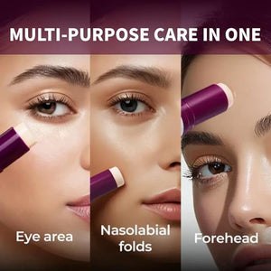 2Pcs Calcium Multi Balm,Calcium Volume Multi Balm,Wrinkle Core Stick,Korean Collagen Moisturing Stick,Anti-Aging, Hydrating, Almond & Vitamin E for Lip Balm Eye Cream Neck