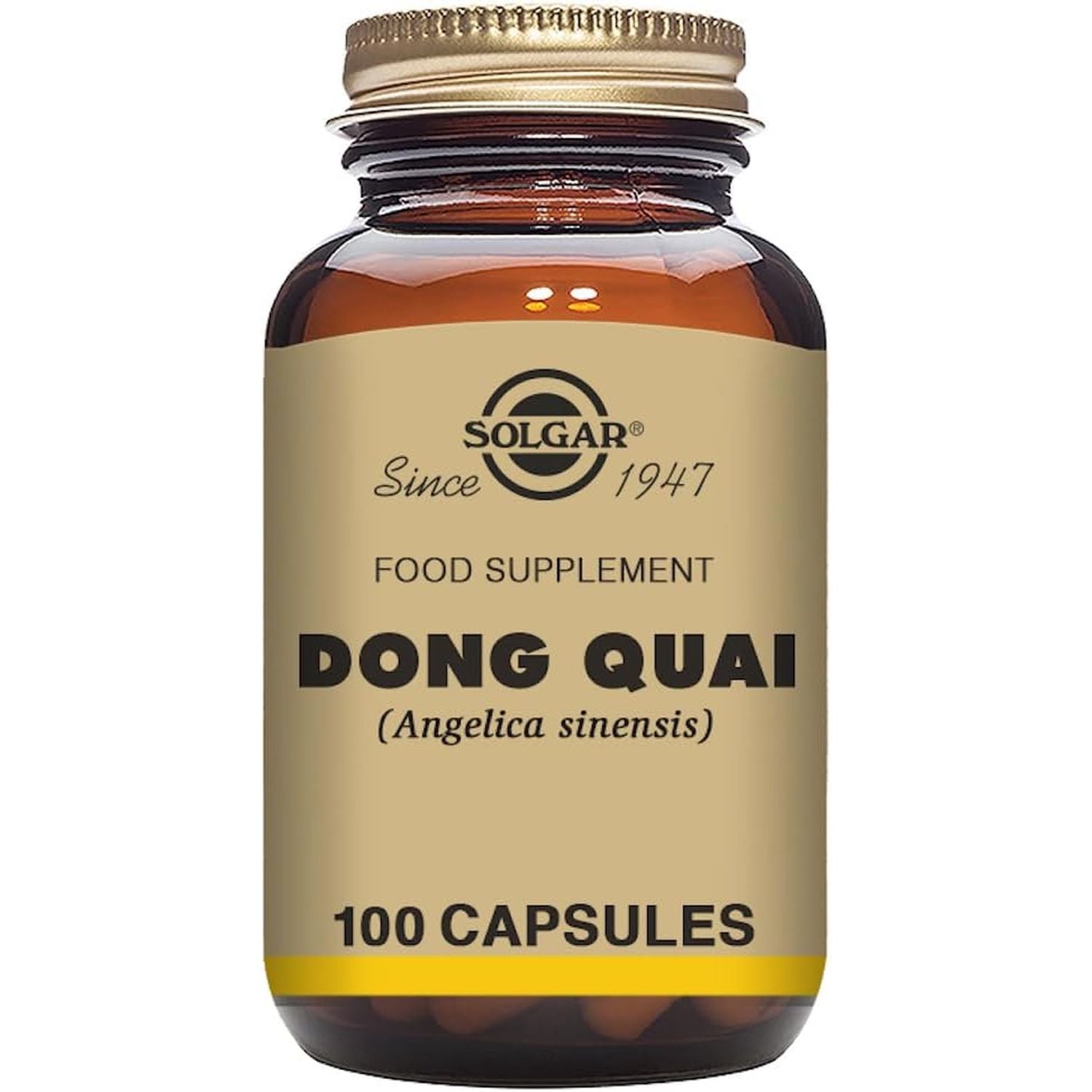 Solgar Dong Quai Vegetable Capsules - Pack of 100 - Female Ginseng - Vegan, Kosher and Gluten-Free