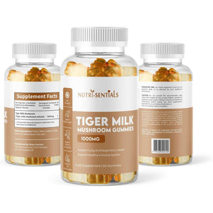 Tiger Milk Mushroom Gummies – High-Strength Dietary Supplement for Immune Support and General Wellness, 1000Mg, 60 Count