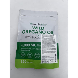 Oregano Oil 120 Softgels - 6000Mg 2-In-1 Strength with 300Mg Organic Cold-Pressed Oregano & 200Mg Black Seed Oil | Non-Gmo, Gluten Free Herbal Supplement | Respiratory & Immune Support