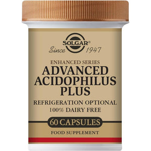 Solgar Advanced Acidophilus plus Vegetable Capsules - Pack of 60 - Supports Digestion - Maintain Healthy Bacteria Levels - Vegan and Gluten Free
