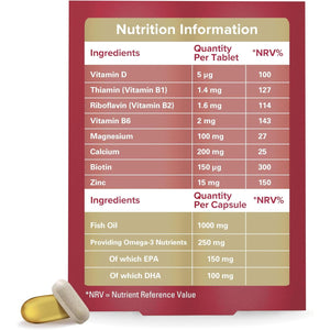 Seven Seas Perfect7 Woman Plus, Multivitamin for Women with Omega-3, Vitamin D and Zinc for Women’S Health Support 1-7, 30 Tablets plus 30 Capsules, 1 Month Supply