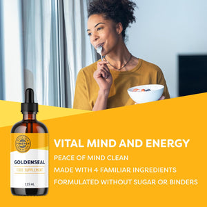 Vimergy Goldenseal, 57 Servings – Goldenseal Drops– Vegan Liquid Goldenseal Extract – Alcohol-Free Golden Seal– Formulated without Sugar or Binders – Non-Gmo & Gluten-Free (115 Ml)