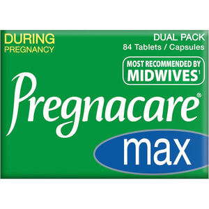 Pregnacare MAX Pregnancy Vitamins - Uk'S No.1 Pregnancy Brand. Greater Prenatal Care for Women, Supplement with Added Omega-3 DHA for Normal Brain and Eye Development, Vitabiotics