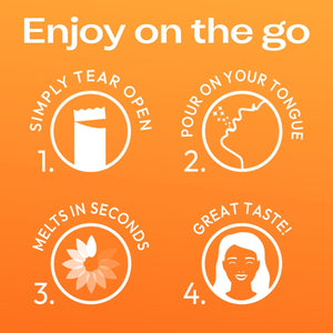 Bio-Kult Everyday Fast Dissolves Powder for Gut Health | 3B CFU + Vitamins C & D | Daily Digestive Support | Peach Flavour | 30 Sachets