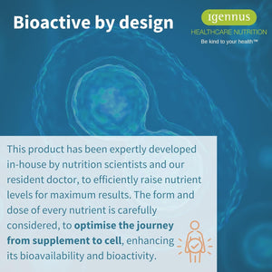 Igennus Advanced Ashwagandha KSM-66 Stress Support Complex 600Mg with L-Theanine & Magnesium, B-Vitamins & Zinc, Clean Label, Root-Only Extract 5% Withanolides, Vegan, 30 Servings