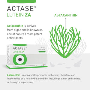 Actase ZA - Double Pack - Scientifically Formulated Lutein and Zeaxanthin Eye Care Supplement with Added Vitamins to Maintain Healthy Vision - 2X30 Softgels