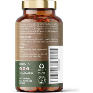 Oregano Oil - 120 Softgels - Vegan & Carrageenan-Free - 125Mg Carvacrol per Softgel - Contains Thymol - UK Made - Zero Additives (120 Softgel Bottle)