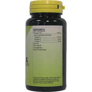 Health plus Omega Flaxseed Oil 450Mg Omega-3, Omega-6 & Omega 9 Supplement - 90 Gelatin Free Capsules