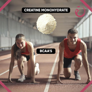 Creatine Monohydrate Gummies 5000Mg with 1000Mg Bcaas | Vegan & Sugar Free | 90 Premium Gummies | Mixed Berry Flavour | Health Candy Supplement