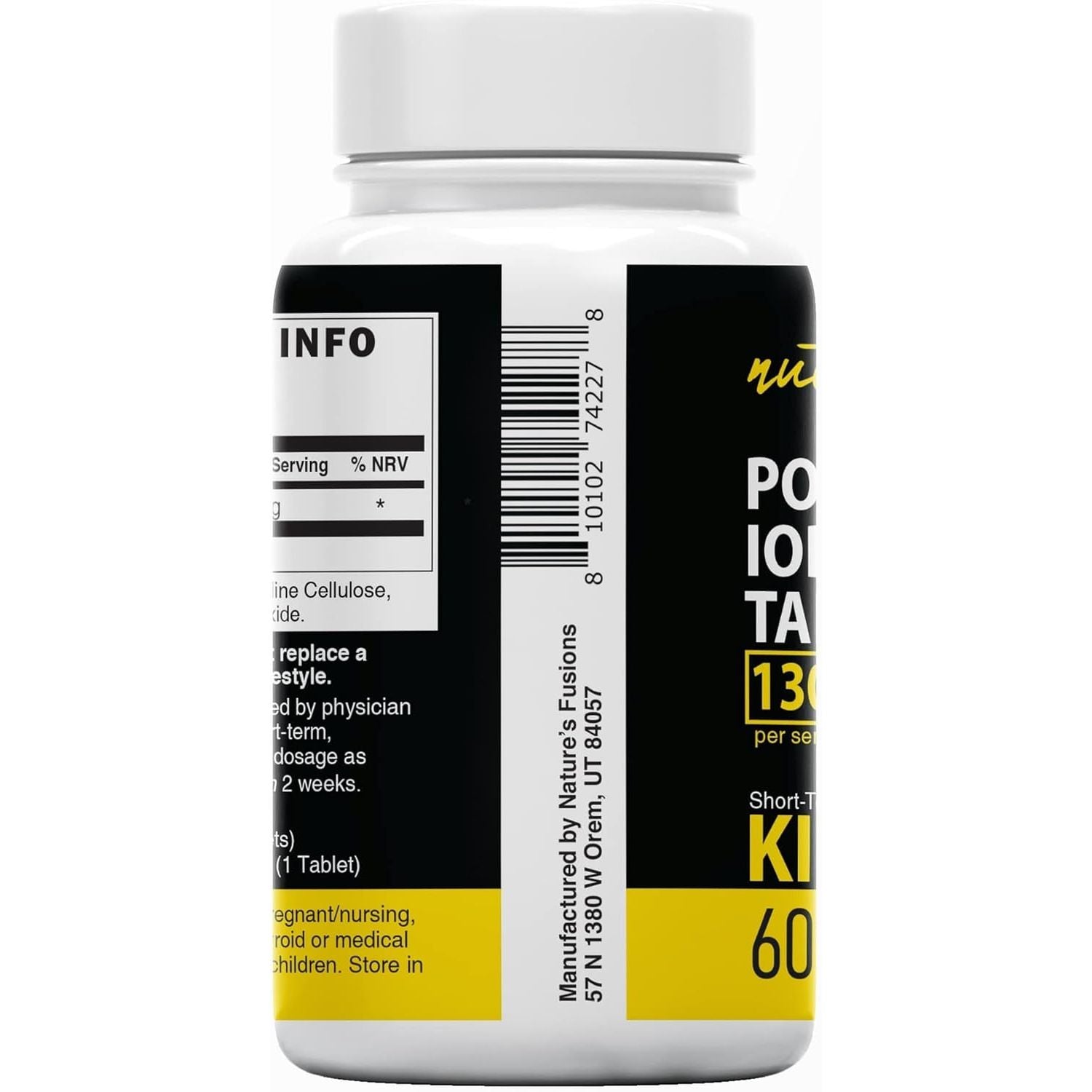 Potassium Iodide Radiation Tablets 130 Mg (2 Pack) - (120 Tablets) EXP 10/2032 - Ki Pills Potassium Iodine Tablets for Radiation - Potassium Iodine Pills YODO Naciente, anti Nuclear Fallout Pills