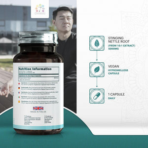 7C Stinging Nettle Root | 90 High Strength Stinging Nettle Root Capsules - 5000Mg Nettle-Root per Serving from 10:1 Extract | Non-Gmo, Gluten & Allergen Free | ISO Certified & Manufactured in the UK