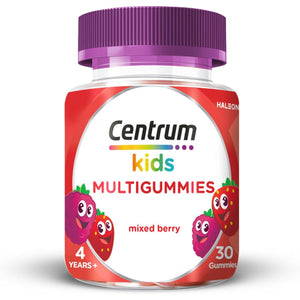 Centrum Multigummies, Immunity Support, Gummy Multivitamins for Kids with Mixed Berry, Natural Fruit Flavour, Includes Key Vitamins C and D, 30 Chewable Multigummies