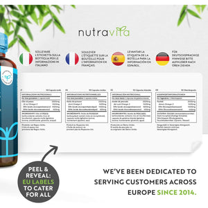 Highest Strength Omega 3 Fish Oil 2000Mg - Providing 1000Mg EPA & 400Mg DHA per Serving - Sustainably Sourced & Contaminant Free - Made in the UK by Nutravita