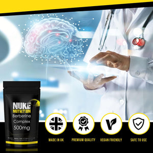 Nuke Nutrition Berberine Supplement 500Mg | 60 Capsules