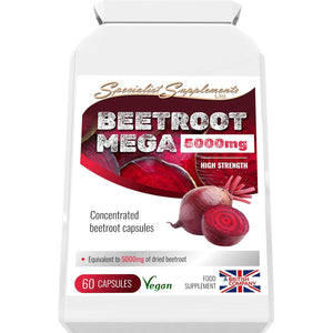 Specialist Supplements Beetroot MEGA 5000Mg, 60 Capsules