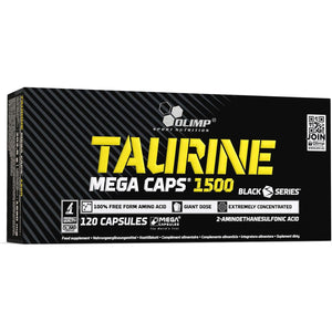 OLIMP SPORT NUTRITION Olimp Labs Taurine Capsules, 1500 Mg, Pack of 120 Mega Capsules