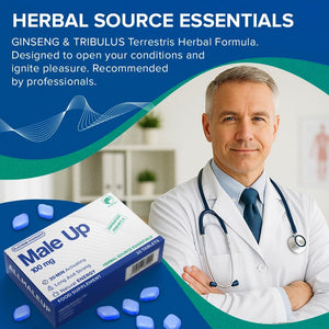 Allmaleup Extra Strong Pills for Men - Natural Supplement for Enhanced Performance & Stamina - Fast-Acting Tablets - Food & Herbal Supplement - 10 Pills