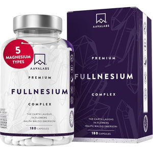 High Strength Magnesium Supplements for Women and Men -1575Mg per Daily Dose (425Mg Elemental) - Chelated Magnesium Glycinate, Citrate, Malate, and Oxide - 180 Capsules - Vegan