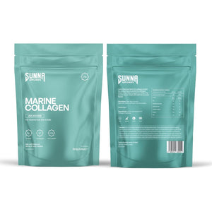 SUNNA SUPPLEMENTS Marine Collagen Powder - Pure Hydrolysed Fish Peptides (Type 1 Collagen) - High Strength for Skin, Hair, Nails, and Joints - Non-Gmo & Gluten Free | Unflavoured