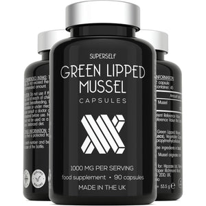 Green Lipped Mussel for Humans & Dogs - New Zealand Green Lipped Mussel Capsules 1000Mg - High Strength Joint & Mobility Supplement with Omega 3-100% Pure Powder - 90 Tablets - Made in the UK