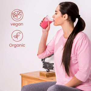 Herbal Magic'S Organic Pomegranate Fruit Powder, Spray Dried - Rich & Vibrant Smoothies, Shakes, Juices, Baking - Free from Artifical Flavour & Preservatives - 100G(Pack-1)