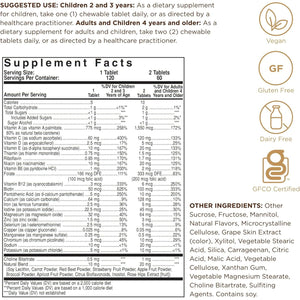 Solgar Kangavites Bouncing Berry Complete Multivitamin and Mineral Formula Chewable Tablets - Pack of 120 - 28 Active Ingredients - Supports a Healthy Lifestyle - Vegan and Gluten Free