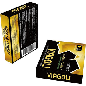 New VIAGOLI Gold - 10 Pills 500Mg - Stronger & Harder Enhanced Strength & Firmness for Men - Designed to Boost High Stamina, Performance & Natural Male Enhancing Food & Herbal Supplement