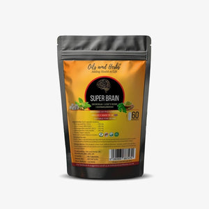 Super Brain- Moringa with Ashwagandha Lion Mane Mushroom 8600Mg- 100% Natural- No Added Fillers or Binders- Boost Your Brainpower and Enhance Mental Clarity