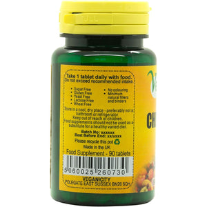 Veganicity Chelated Iron : Mineral Supplement : 90 Tablets