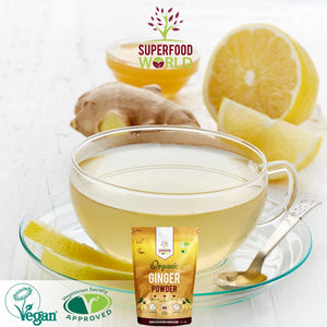 Organic Ginger Powder - Powerful anti Inflammatory & Antioxidant - Ideal for Cooking and Tea - Ginger Root Powder 300G