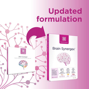 Healthspan Brain Synergex | 28 Day Supply | Brain Health Supplements | Ginkgo Biloba, Neuro-Vitamin Complex, Opti-Omega 3 & Phospholipid Complex