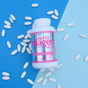 AHS Super Collagen plus C Tablets - Pack of 250 Tablets (Also 120 + 90 Counts) 3 Sizes! 6000MG per Serving with Added Vitamin C - Healthy Skin, Nails & Hair