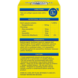 Macushield Original plus Capsules - 90-Day Pack, Eye Health Supplement* with Lutein Zeaxanthin and Meso-Zeaxanthin + Vitamin B2 (Riboflavin) Which Helps Support Normal Vision, 90 Count (Pack of 1)