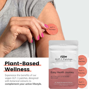 Glp-1 Patches, Weightless Patches Healthy Shape Support Botanical Plant-Based Formula with Berberine, 42 Vegan Patche