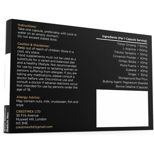 Gold Dragon Strong Ginseng Complex (10 Capsule) - 500MG - Premium Enhanced Energy, Stamina & Endurance, 100% Safe & Natural - Fast Acting Performance