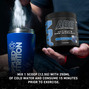 Applied Nutrition Bundle ABE Pre Workout 375G + JUG 2.5 LT Matt Black | All Black Everything Pre Workout Powder, Energy & Physical Performance with Creatine, Beta Alanine (Baddy Berry)