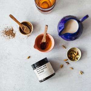 Erbology Organic Milk Thistle Powder 60G - 20 Servings - 180Mg Silymarin per Serving - Body Cleansing - Cold-Pressed from 100% Milk Thistle Seeds - Sustainably Sourced in Europe - Vegan - Gmo-Free