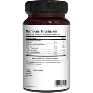 Pure Nutrition Papaya Complete | 60 Caps | Carica Papaya Leaf Extract with Iron VIT C, VIT a & Folic Acid | Supports Platelet Immunity & Digestion Non-Gmo | Gluten-Free